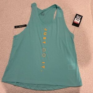 Nike Aqua Tank Top with Coral Accents